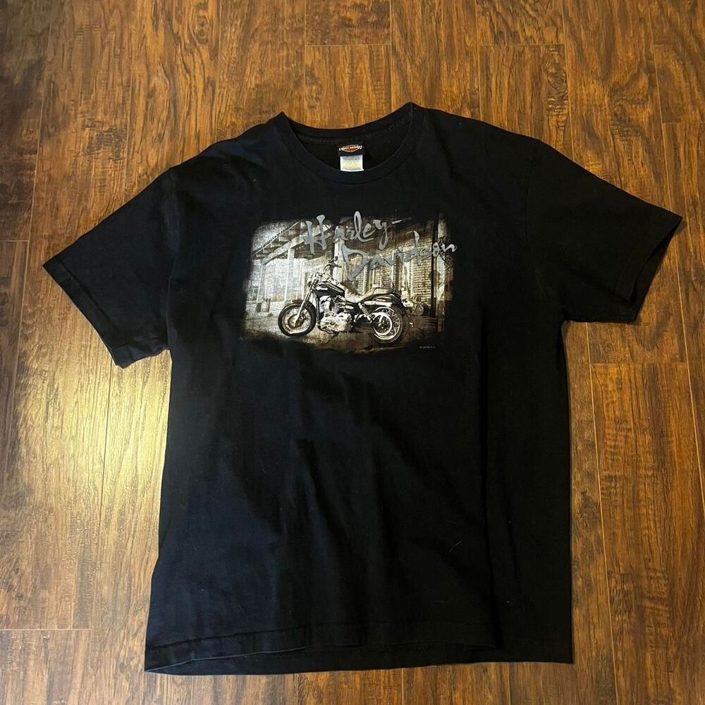 Harley-davidson Men's Black T-shirt